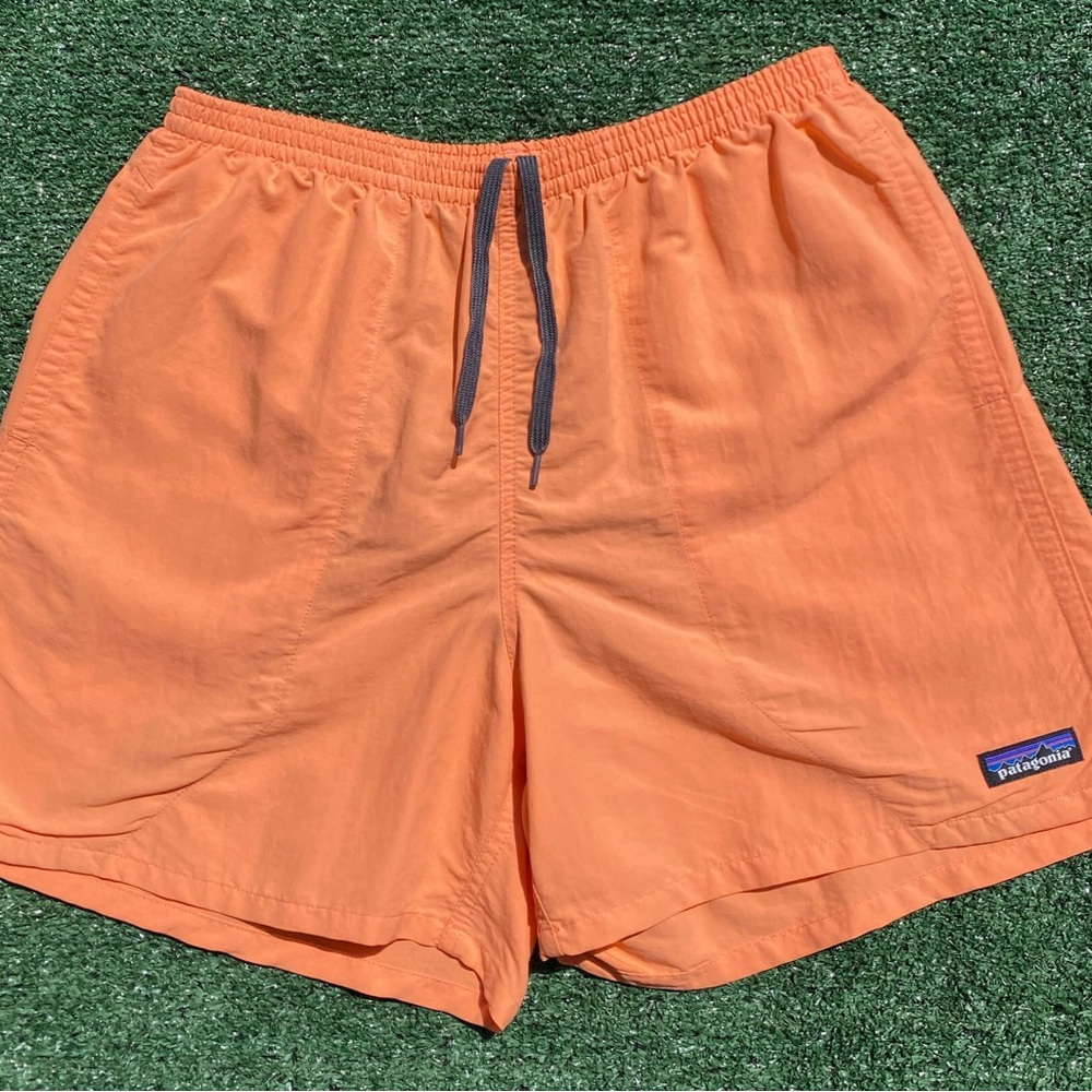 Patagonia Baggies Sherbert Orange 4” Inseam Lined Shorts Men’s Size Medium